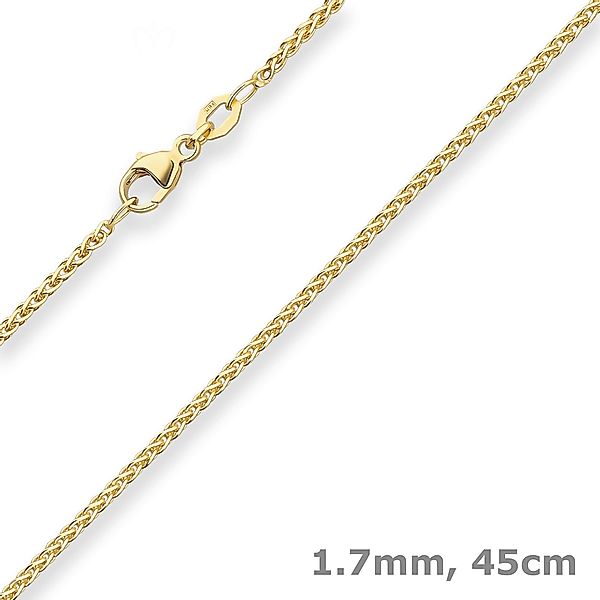 Schmuck Krone Goldkette 1,7mm Zopfkette aus günstig online kaufen