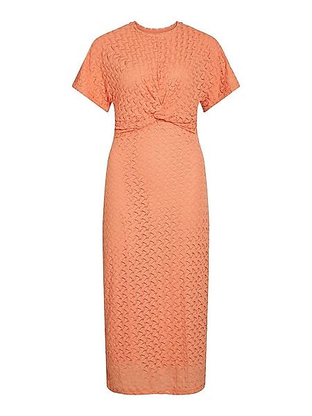 Vila Shirtkleid Geknoteter Taillenbereich, strukturiertes Muster, kurzärmli günstig online kaufen