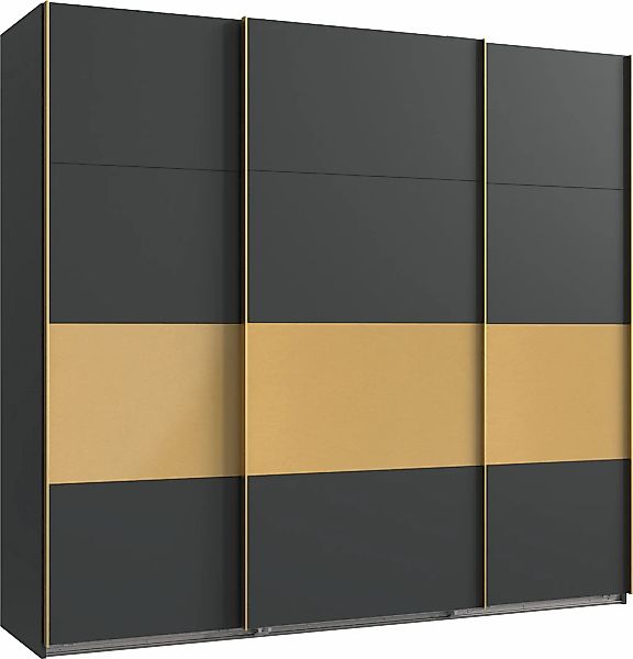 Wimex Schwebetürenschrank "Dubai", mit goldfarbigen Absetzungen günstig online kaufen