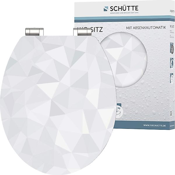 Schütte WC-Sitz Diamond, High Gloss mit MDF Holzkern, mit Absenkautomatik günstig online kaufen