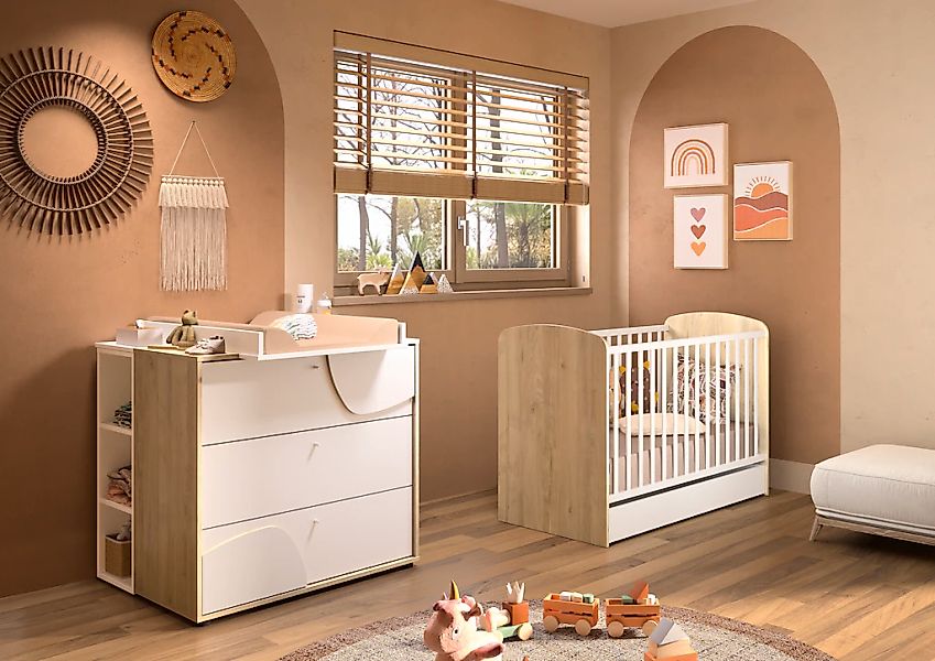 Galipette Babyzimmer-Komplettset "BASILE SET N3 5 tlg" 5 tlg. tlg. Das Wese günstig online kaufen