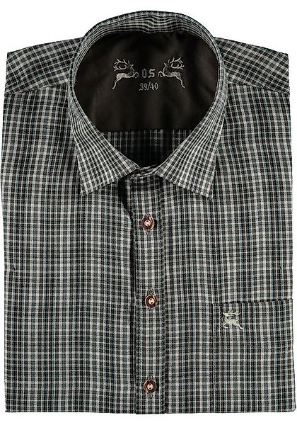 OS Trachten Outdoorhemd Twisa Langarm Jagdhemd mit Hirsch-Stickerei auf der günstig online kaufen