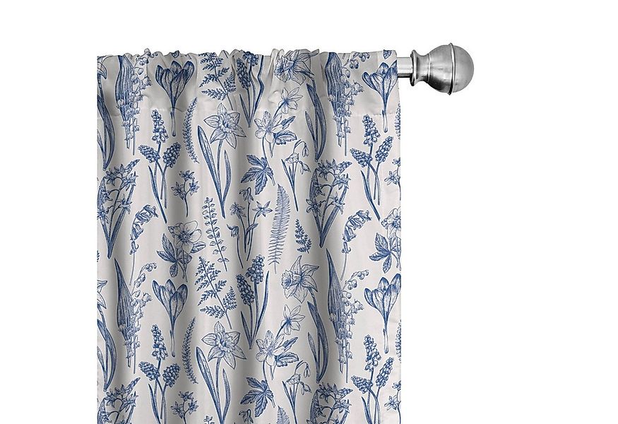 Abakuhaus Gardine Vorhang für Wohnzimmer Schlafzimmer Dekor, Microfaser, Bl günstig online kaufen