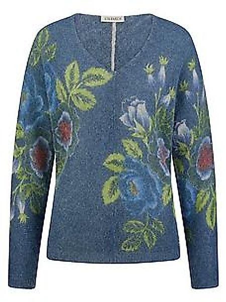 V-Pullover Uta Raasch türkis günstig online kaufen