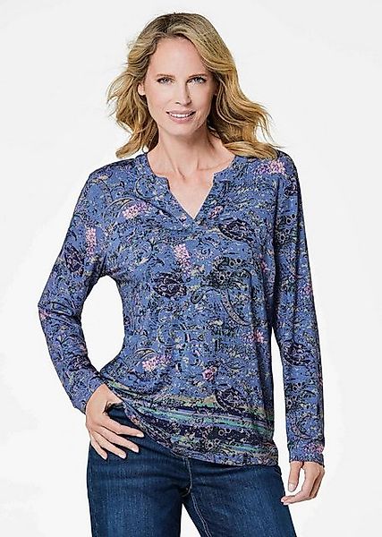 GOLDNER Print-Shirt Langarmshirt mit Paisleymuster günstig online kaufen