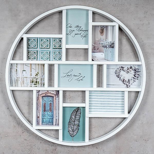 Levandeo® Bilderrahmen Collage, Bilderrahmen D55cm Collage günstig online kaufen