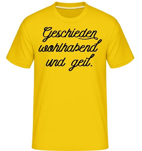 Geschieden Wohlhabend Und Geil · Shirtinator Männer T-Shirt günstig online kaufen
