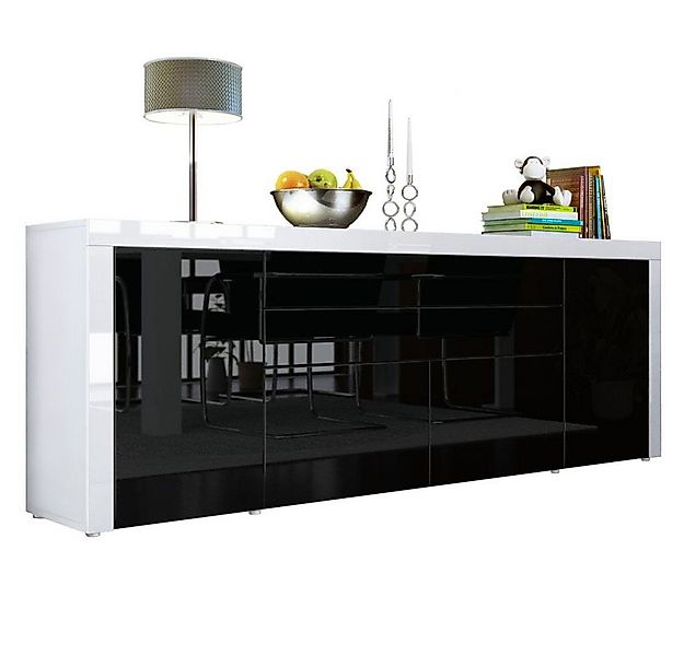 Vladon Sideboard La Paz V2 (Kommode mit 2 Türen, 2 Schubkästen und 2 Klappe günstig online kaufen