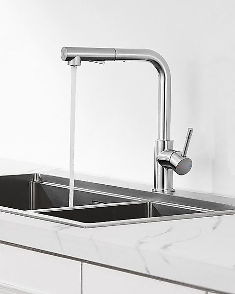 Anycee max Küchenarmatur Ausziehbar Spültischarmatur Edelstahl günstig online kaufen