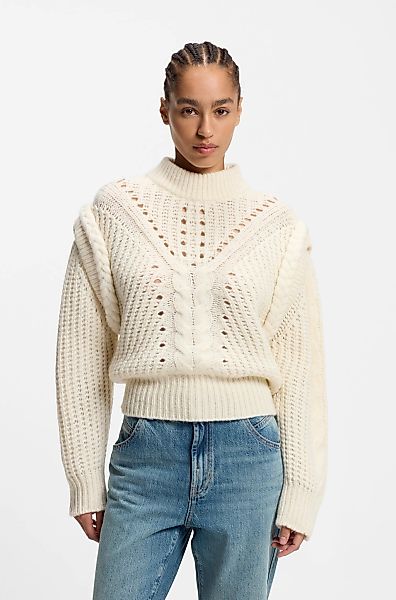 BOSS ORANGE Strickpullover "Fasta Premium Damenmode" mit Stehkragen, Alpaka günstig online kaufen