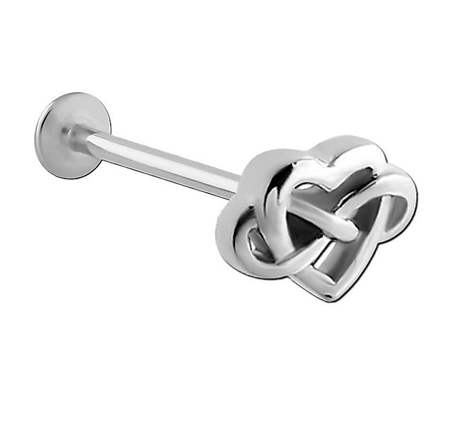 viva-adorno Piercing-Set 1,0mm Labret Lippen Tragus Helix Piercing Stecker günstig online kaufen