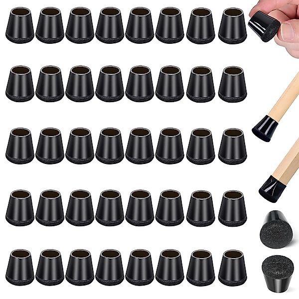 BlingBin Stuhlhusse Stuhlbeinkappen, 40 Stück mit Filz Stuhlbeinschoner, Sc günstig online kaufen