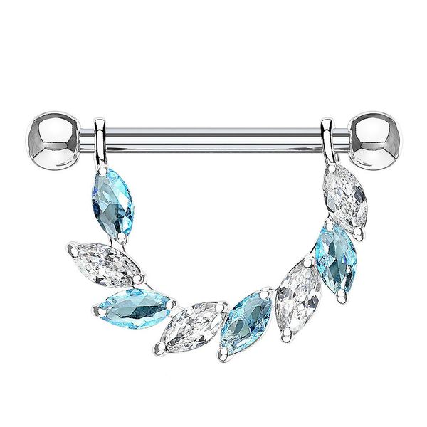 Taffstyle Intimpiercing Nippelpiercing Brustwarzenpiercing Barbell Kristall günstig online kaufen