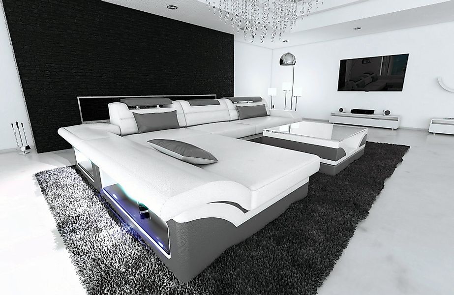 Sofa Dreams Ecksofa Couch Leder Sofa günstig online kaufen
