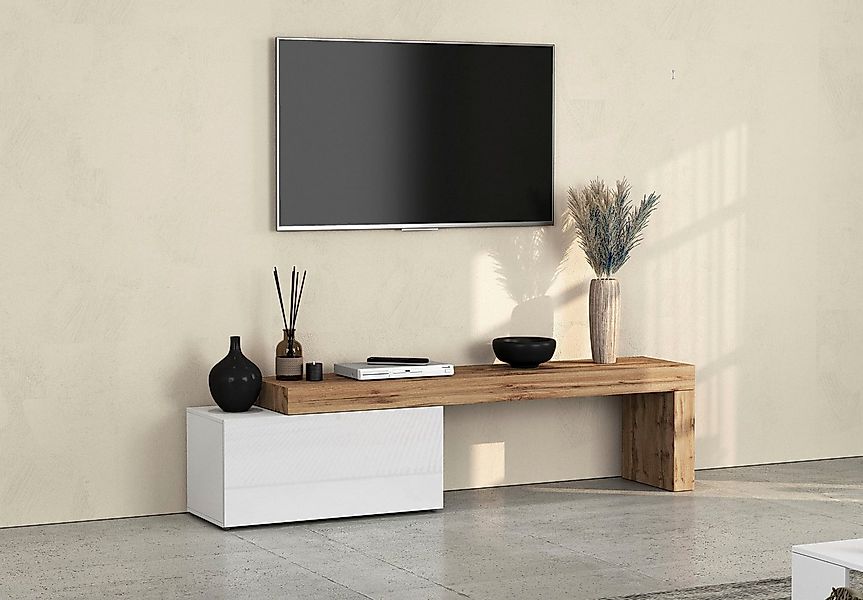 OTTO home Lowboard Chronos TV-Board, TV-Schrank (1 St., Breite verstellbar günstig online kaufen