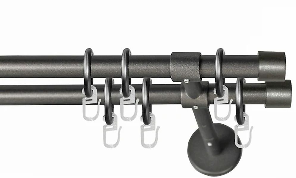 GARESA Gardinenstange »RUSTIKA« Ø 16 mm 2 läufig-läufig Wunschmaßlänge rust günstig online kaufen