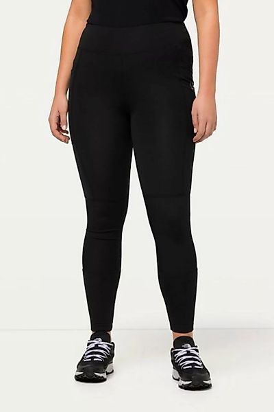 Ulla Popken Lederimitathose Wander-Leggings Zipptasche High Waist Elastikbu günstig online kaufen