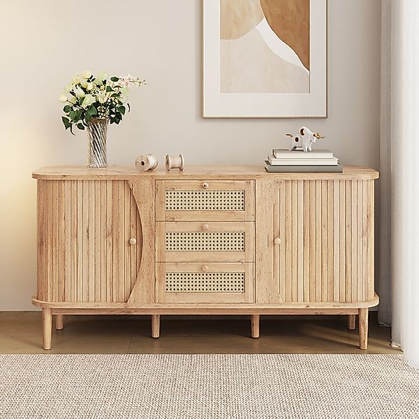 OKWISH Sideboard Rattankommode (Wohnzimmerschrank, 1 St., günstig online kaufen