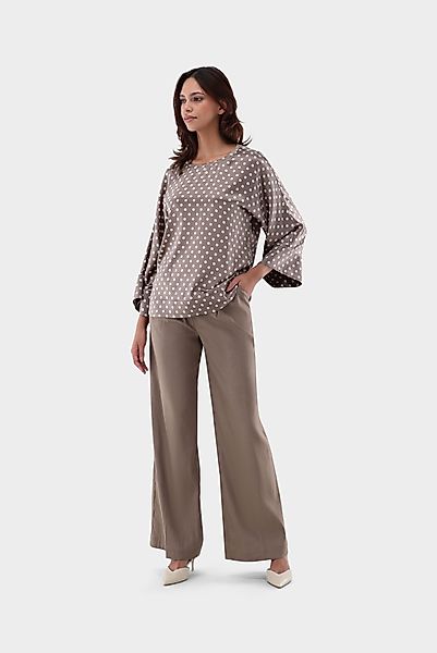 Schlupfbluse aus Seide mit Punkten günstig online kaufen