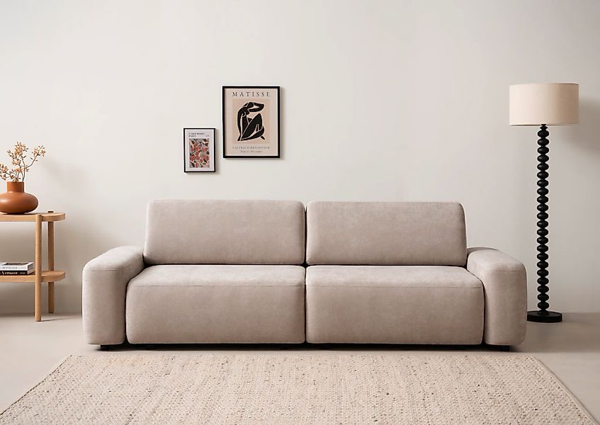 INOSIGN 3-Sitzer "TORGE (257cm), Sofa,Schlafsofa in Cord, Samtvelours, Stru günstig online kaufen