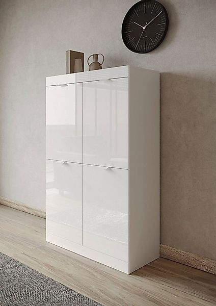 INOSIGN Highboard Slim, Breite 91 cm, weiß Hochglanz Lack günstig online kaufen