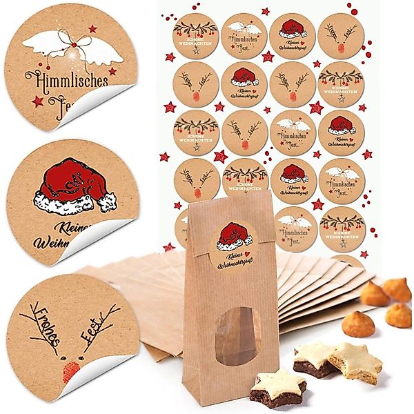 Logbuch-Verlag Dekofigur Braune Papiertüten mit Fenster günstig online kaufen