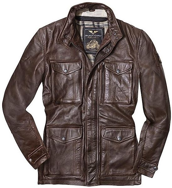 Black-Cafe London Motorradjacke Classic Motorrad Lederjacke (herausnehmbare günstig online kaufen