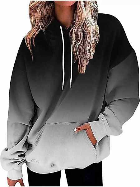 FIDDY Kapuzenpullover Hoodies Sweatshirt mit Kapuze Frauen Verlaufsfarbe No günstig online kaufen