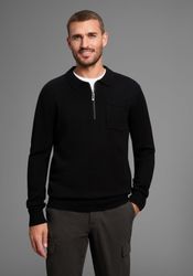 Bruno Banani Strickpullover mit Reißverschluss und günstig online kaufen