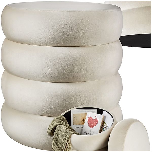 tectake Sitzhocker Schminkhocker Altu, gepolstert, Stauraum, günstig online kaufen