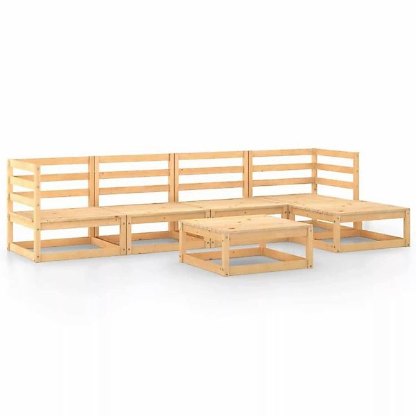 vidaXL 6-tlg Garten-Lounge-Set Massivholz Kiefer Modell 5 günstig online kaufen