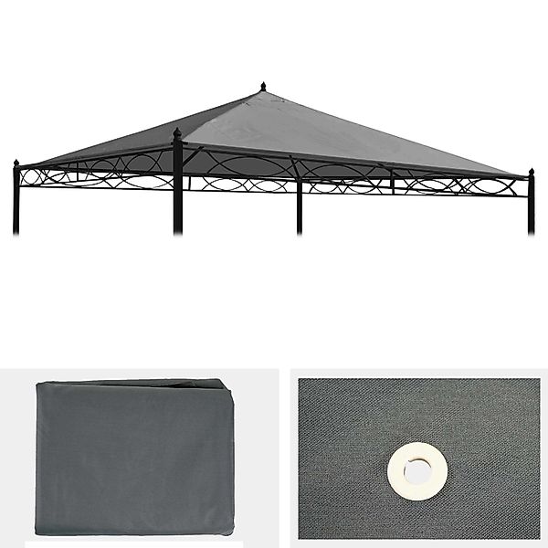 MCW Ersatzbezug Dach Pergola Calpe 3x3m Grau günstig online kaufen