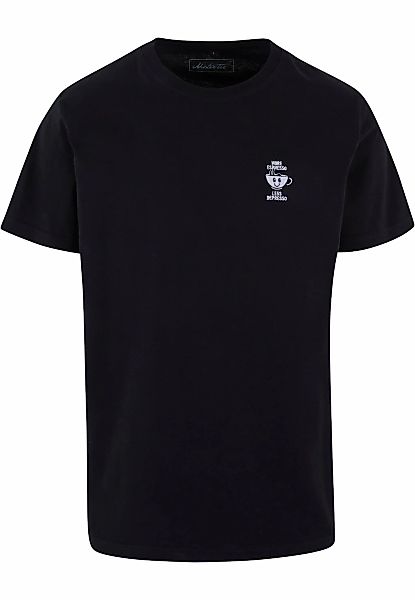 MisterTee T-Shirt "MisterTee Herren More Espresso Less Depresso Tee EMB" 1 günstig online kaufen