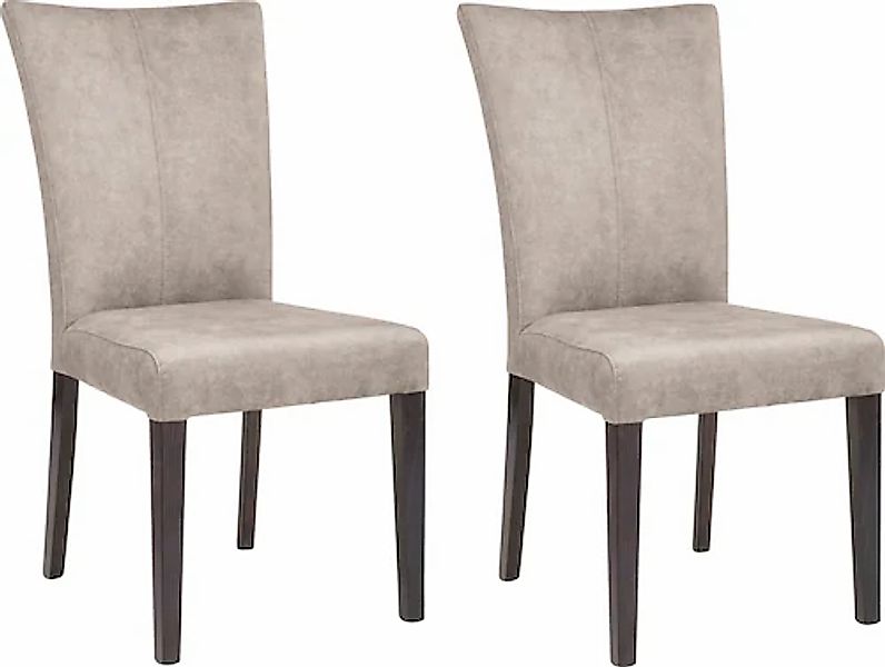 Home affaire 4-Fußstuhl »Aspen«, (Set), 2 St., Samtvelours, Beine aus massi günstig online kaufen
