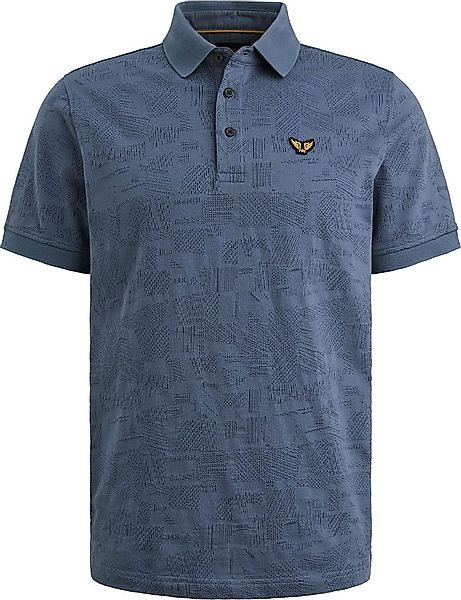PME Legend Poloshirt Jacquard Jersey Bijou Blue - Größe XXL günstig online kaufen