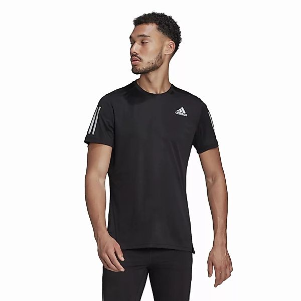 adidas Sportswear Kurzarmshirt OWN THE RUN TEE BLACK/REFSIL günstig online kaufen