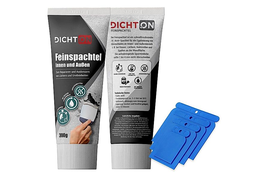 DICHTON Spachtelmasse D.60W Feinspachtel, 300g zum reparieren & ausbessern günstig online kaufen