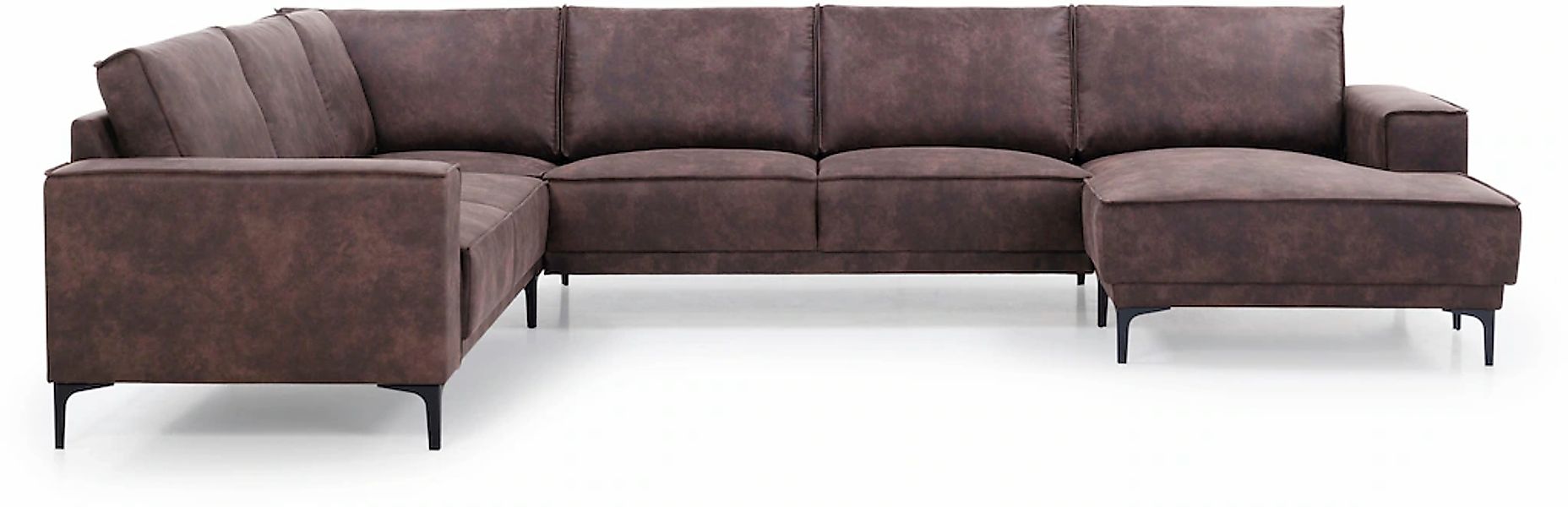 Places of Style Wohnlandschaft "XXL Sofa Oland, Struktur, Flachgewebe, Luxu günstig online kaufen