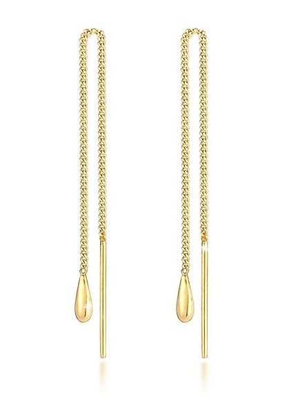 Elli Paar Ohrhänger Elli Ohrringe Tropfen Durchzieher Panzer Basic 925 Silb günstig online kaufen