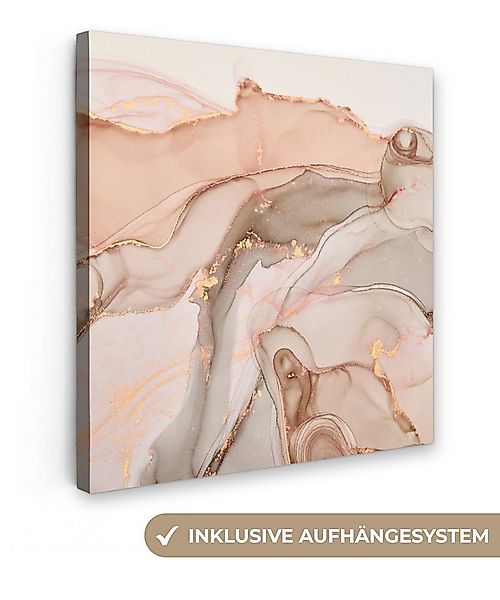 OneMillionCanvasses® Leinwandbild Marmor - Rosa - Rosa, Fotodruck (1 St), W günstig online kaufen