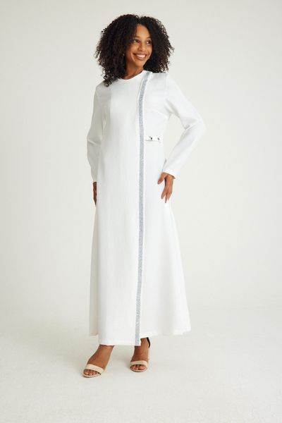 fashionshowcase Tunikakleid Abaya Kleid mit Schmuckdetails günstig online kaufen