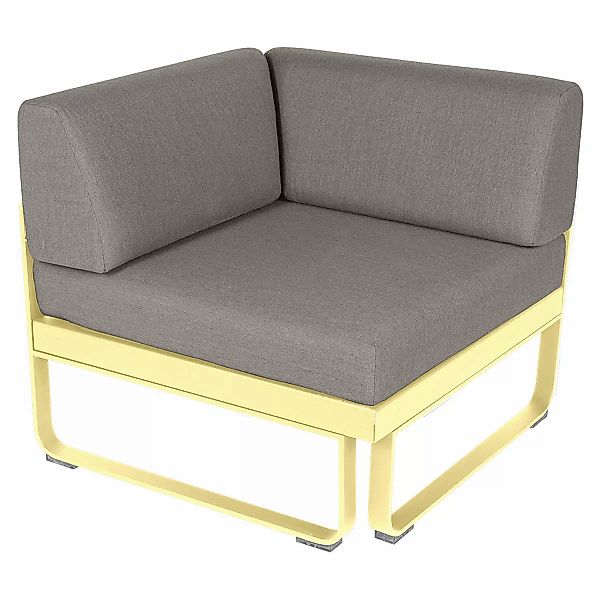 Bellevie Lounge Eck-Modul A6 Zitronensorbet B8 Taupegrau 1-Sitzer günstig online kaufen