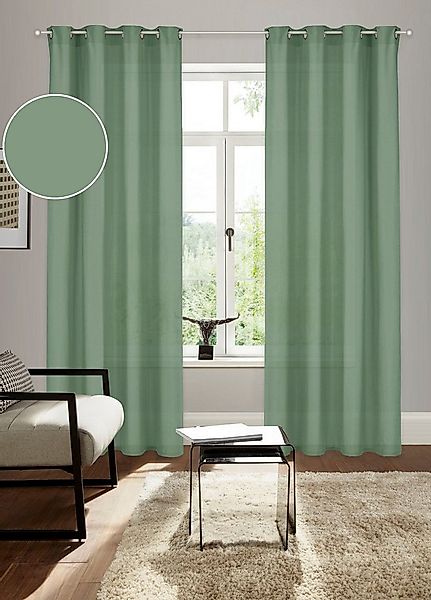 Bruno Banani Vorhang Lagan (2 St), Ösen, blickdicht, Polyester, 2-er Set, g günstig online kaufen