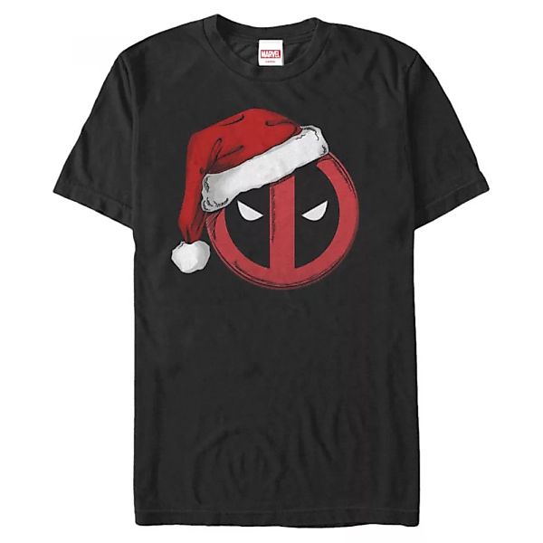 Marvel - Deadpool - Deadpool Santa Hat - Weihnachten - Männer T-Shirt günstig online kaufen