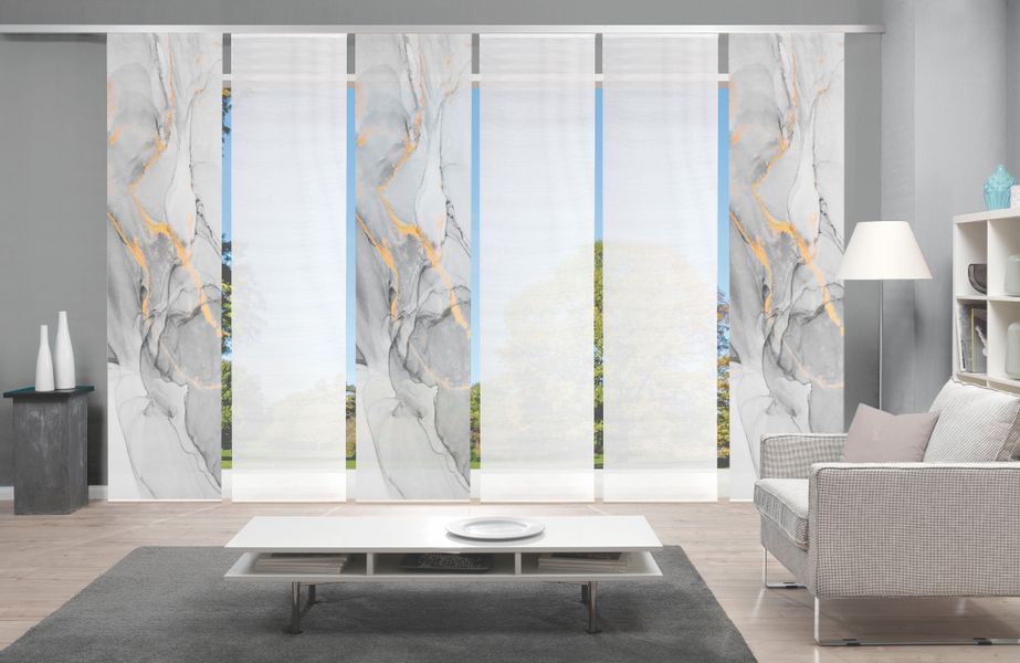 Vision S Schiebegardine "MARMOSA 6er SET" Paneelwagen 6 Stk. tlg. Bambus-Op günstig online kaufen