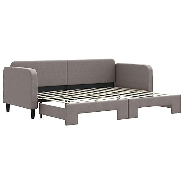 vidaXL Tagesbett Ausziehbar Taupe 80x200 cm Stoff1909286 günstig online kaufen