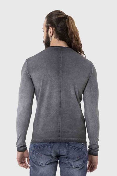 Cipo & Baxx T-Shirt "Sweatshirts" mit Knopfleiste am Ausschnitt günstig online kaufen