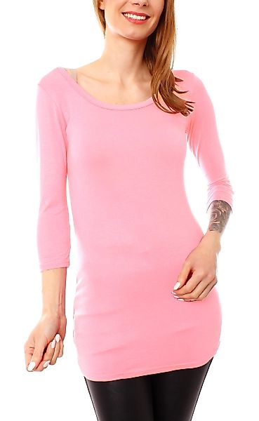 Muse Rundhalsshirt Basic 3/4 Arm Longshirt günstig online kaufen