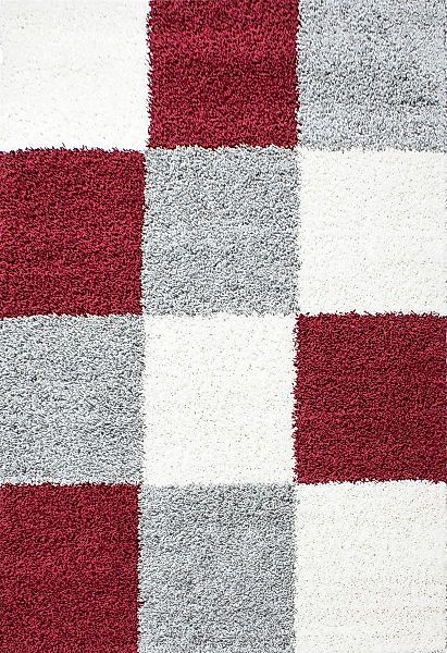 SchönesWohnen24 Hochflor-Teppich Hochflor Teppich LIFE Rot günstig online kaufen
