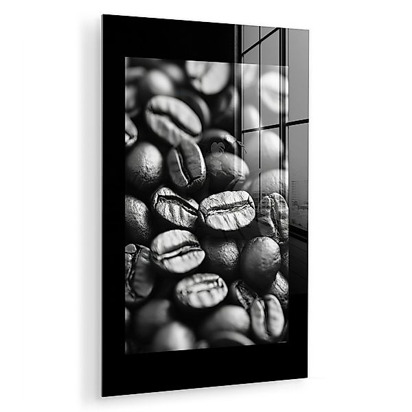 MuchoWow Acrylglasbild Kaffeebohnen - Schwarz - günstig online kaufen